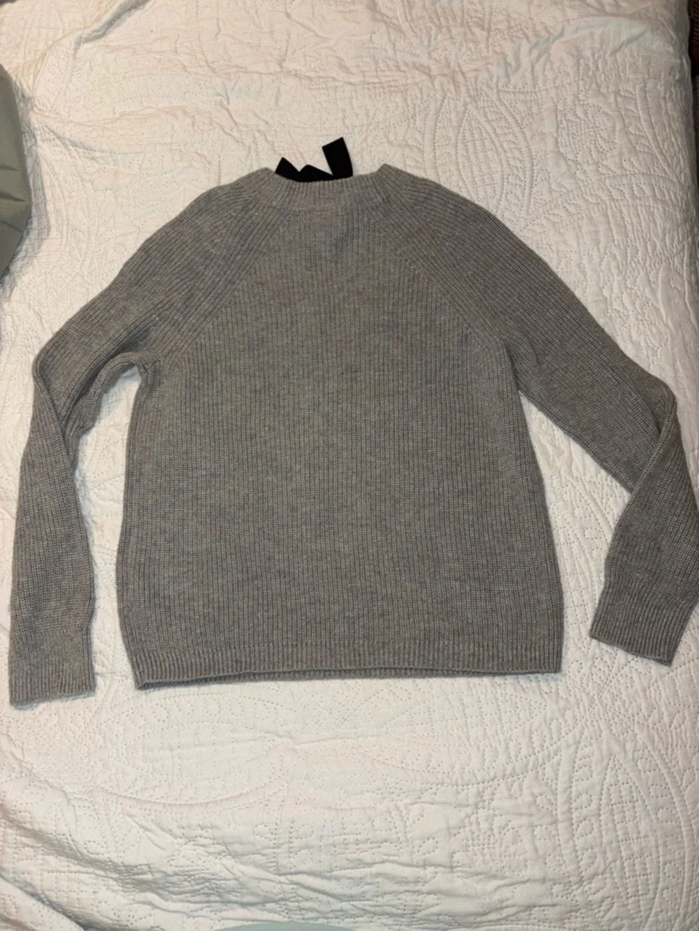 J.Crew Grey Sweater w Bow Size Small